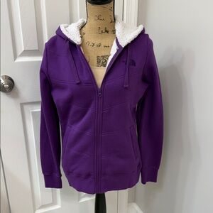 The North Face Women’s Purple Sherpa Full Zip Jacket/Hoodie